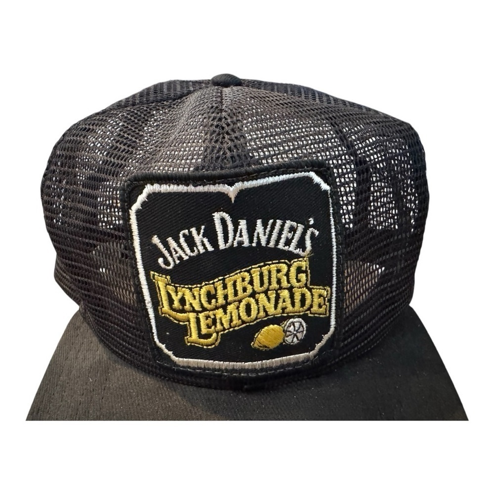 Jack Daniel's Lynchburg Lemonade Patch Black Mesh SnapBack Trucker Hat - Picture 2 of 6